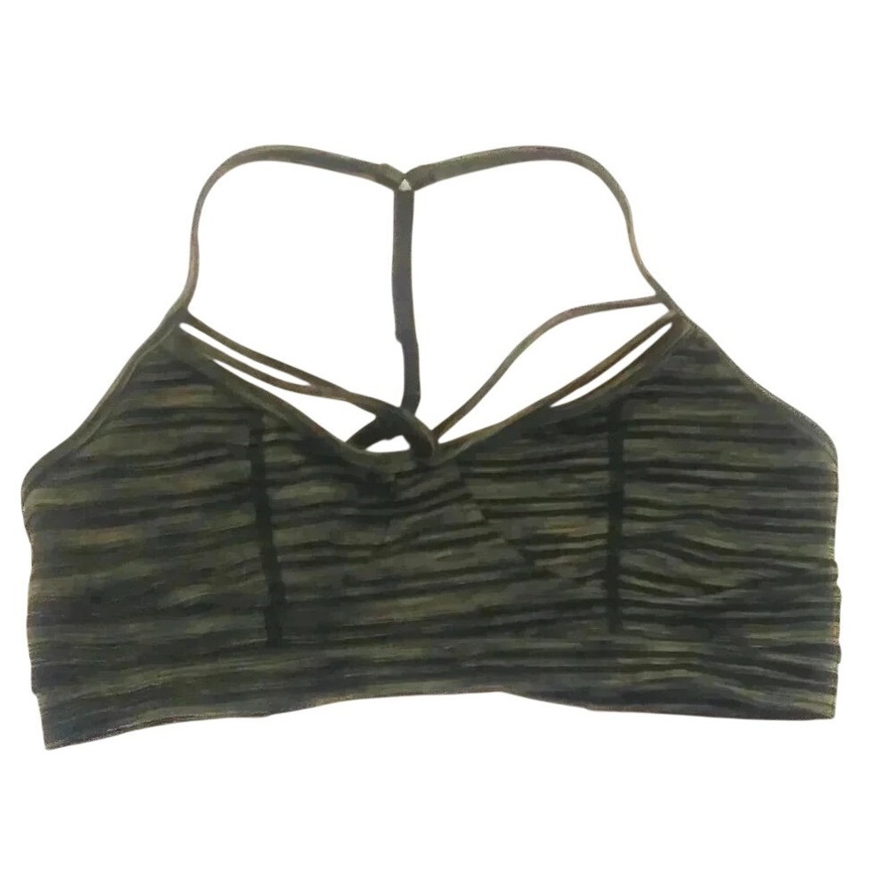 Scorpio Sol Green Striped Bralette‎
